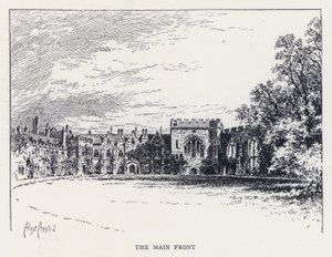 La façade principale (gravure)