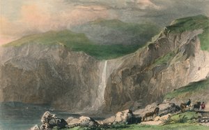 Cascade et carrière de pierre, près de Boscastle