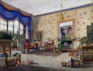 Salon à Middleton Park, par William Alfred Delamotte - William Alfred Delamotte