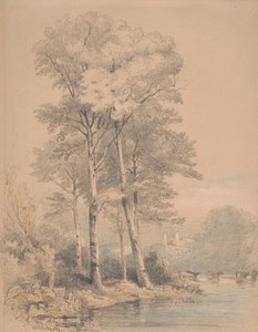Château de Llandovery, sud du Pays de Galles - William Alfred Delamotte