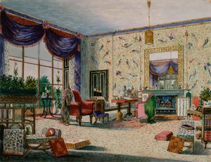 Le salon chinois, Middleton Park, Oxfordshire - William Alfred Delamotte