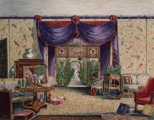 La chambre chinoise à Middleton Park, Oxfordshire