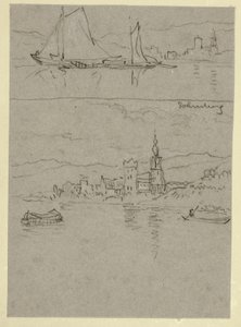 Deux scènes de rivière - William Alfred Delamotte