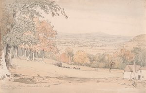 Vue depuis Stokenchurch Hill, Buckinghamshire - William Alfred Delamotte