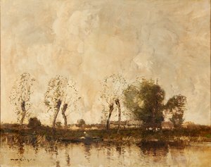 Une voie navigable hollandaise - William Alfred Gibson
