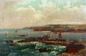 Port Bude, dans le Devon (Angleterre), par William Allan (1782-1850)