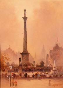 La célébration du jour de Trafalgar, Trafalgar Square - William Allister Macdonald