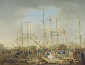 Hussards embarquant à Deptford - William Anderson