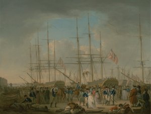 Hussards embarquant à Deptford - William Anderson