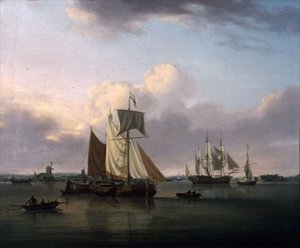 Navires au large de Deptford - William Anderson
