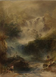 Cascade de Torke, Killarney, vers 1860