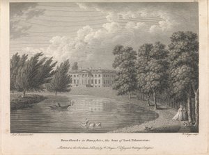 Broadlands dans le Hampshire, la résidence de Lord Palmerston, planche 1; page 42 (Volume Un) - William Angus