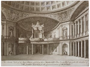 Intérieur du Panthéon, Oxford Street, Westminster, Londres, 1784 - William Angus