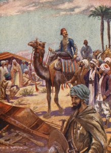 Illustration pour la vie du général Gordon (lithographie couleur)
