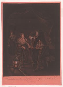 Compagnie dans une taverne à la lumière des bougies - William Baillie
