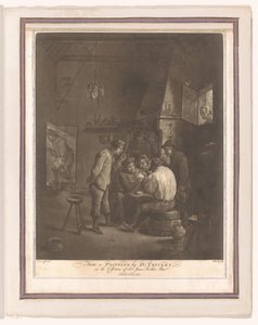 Paysans jouant aux cartes dans une auberge - William Baillie