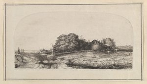 Paysage avec une grange à foin et un troupeau de moutons (copie) - William Baillie