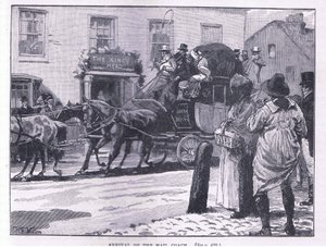 Arrivée de la diligence - William Barnes Wollen