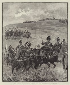 Manœuvres militaires à Frensham, près d