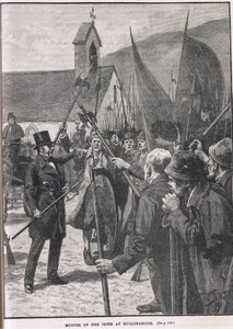 Rassemblement des Irlandais à Mullinahone, illustration de 