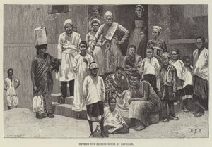 Devant la maison de mission à Zanzibar - William Barnes Wollen