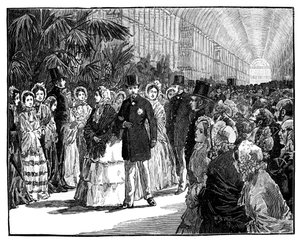 Visite royale et impériale au Crystal Palace, 1850s, c1888 - William Barnes Wollen
