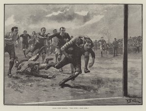 Rugby Union Football, bien sauvé ! Dure chance ! - William Barnes Wollen