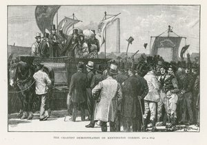 La manifestation chartiste sur Kennington Common, Londres - William Barnes Wollen