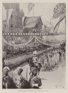 La procession royale, le carrosse de Sa Majesté passant le long de Pall Mall - William Barnes Wollen