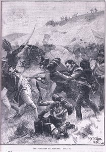 Les fusiliers à Albuera - William Barnes Wollen