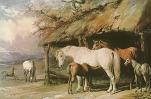 Juments et poulains, XIXe siècle