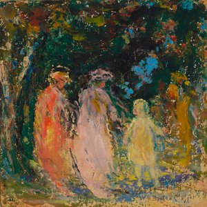 Le chemin forestier, fin 19ème-début 20ème siècle