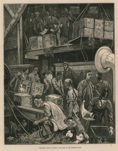 Déchargement en vrac à bord d