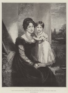 SAR Victoria Maria Louisa, duchesse de Kent, et Sa Majesté la Reine à l