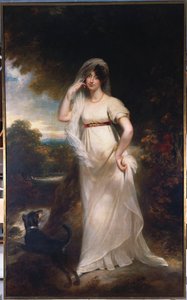 Portrait de Harriet Wells dans un paysage fluvial - William Beechey