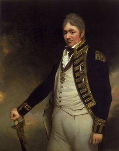 Portrait du contre-amiral Sir Thomas Troubridge (ca. 1758-1807), portant les médailles de Saint-Vincent et du Nil - William Beechey