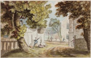 Cottage occupé - William Beilby
