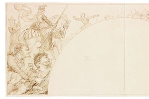 Esquisse pour une fresque à Wallington Hall