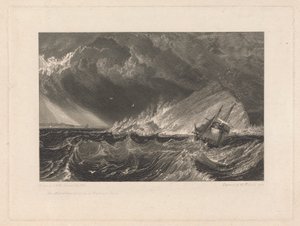 La Mewstone, Entrée du Plymouth Sound - William Bernard Cooke