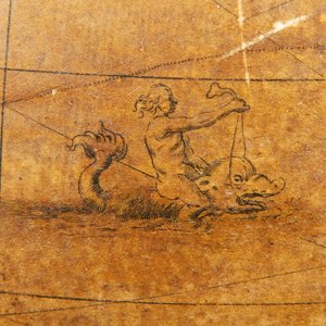 Globe terrestre anglais ancien, vers 1673 - William Berry