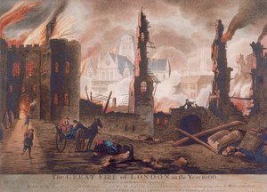 Ludgate, Grand Incendie de Londres, Londres, 1792 - William Birch