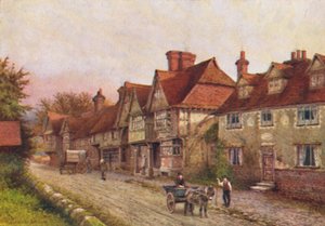 Chiddingstone depuis le coin du cimetière, 1907 - William Biscombe Gardner