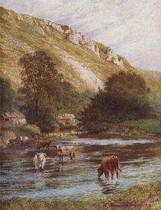 Sur la Wye, Upper Dale Farm, Monsal Dale - William Biscombe Gardner