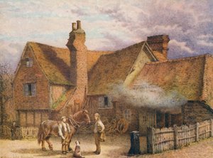 La Vieille Forge, Shoreham (lithographie en couleur) - William Biscombe Gardner