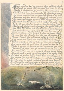 Amérique. Une Prophétie, Planche 11, Sonnez! Sonnez! Mes Trompettes de Guerre....