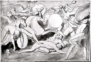 Scène de bataille - William Blake