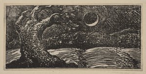 Arbres éclatés et cultures aplaties, de Les Pastorales de Virgile de Thornton, 1821 - William Blake