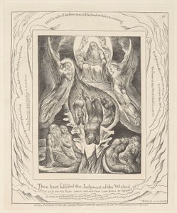 Livre de Job, Planche 16, La Chute de Satan - William Blake