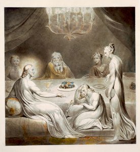 Le Christ dans la maison de Marie et Marthe - William Blake