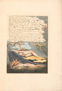 Europe. Une Prophétie, Planche 6, Les vents aigus réveillent . . . .  (Bentley 7) - William Blake